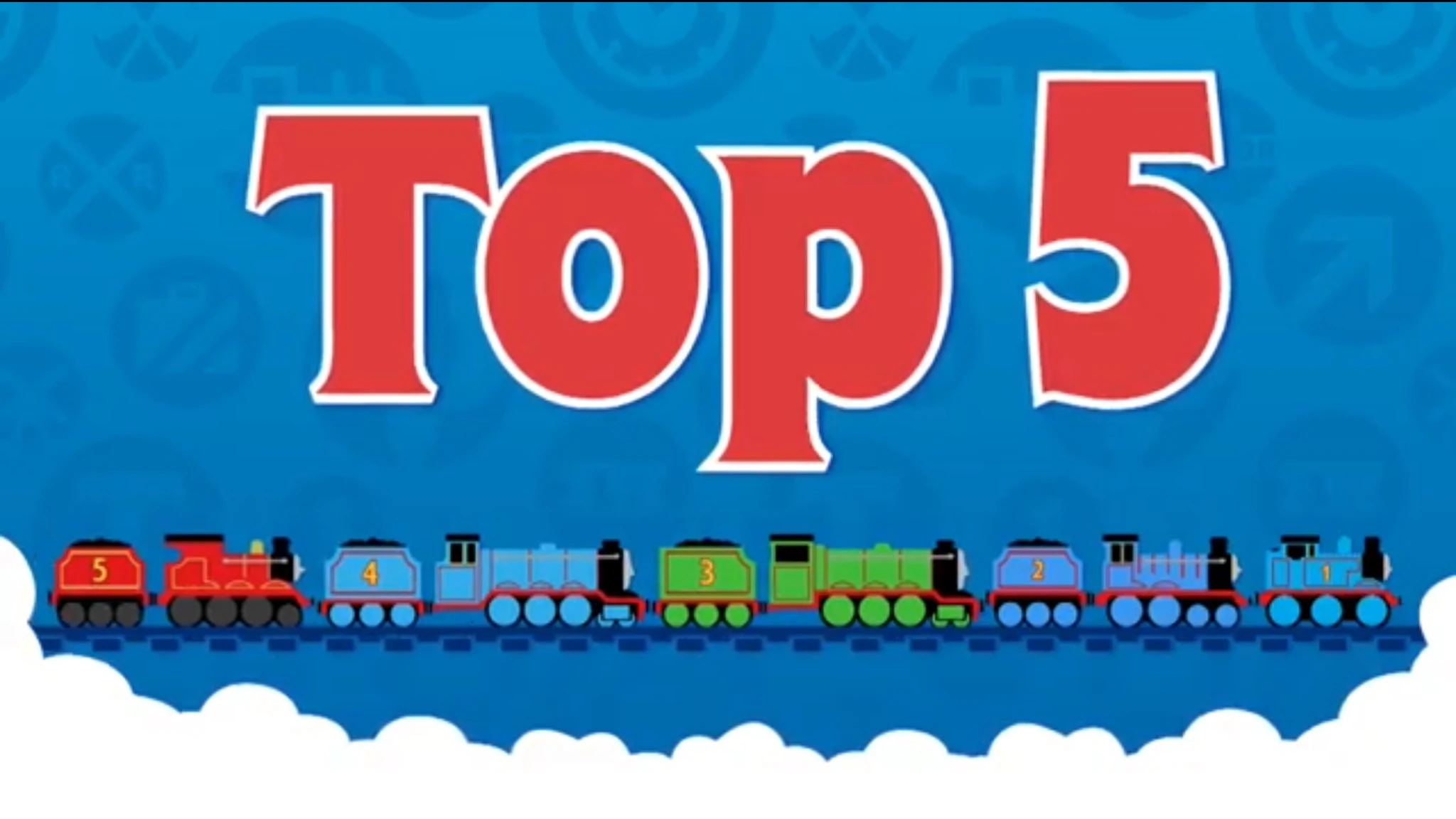 red number 5 thomas train