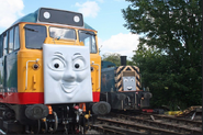 A BR class 31 (with Diesel's face) and a class 03