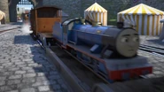 Bert on a well wagon