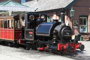 Talyllyn in a black livery