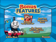 Bonus features menu