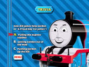 Gordon in The Best of James Trivia game