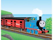 Thomas taking mail vans