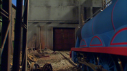 Gordon at the Sodor Ironworks