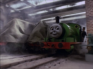 Percy in the workshop