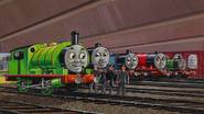 The workshop engines illustrated by Loraine Marshall