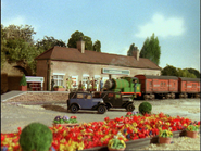 Percy pulling the mail train in the fifth series