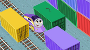 Kana between some intermodal containers