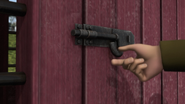 A livestock wagon's latch