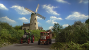 Trevor and Elizabeth at the windmill in the eighth series