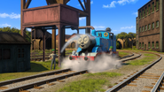 Thomas at a washdown at The Italian Shunting Yard