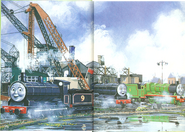 The station behind Donald and Douglas as illustrated by Owen Bell