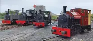 No. 7 at Tywyn with several other Kerr Stuart locomotives