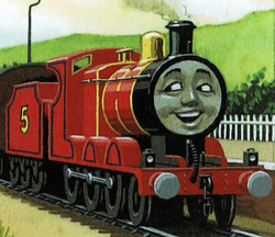 Thomas & Friends - James is a medium-sized engine.His six driving