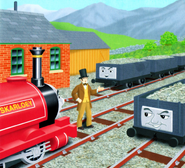 Skarloey, the Manager and the trucks