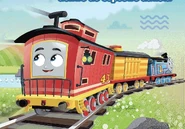 Thomas and Bruno with the confetti car