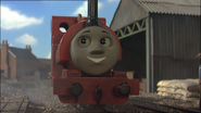 Skarloey's unused sixth series grinning face that only appeared between the ninth series and The Great Discovery (2002, 2005-2008)