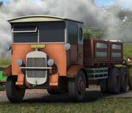 OrangeThornycroftJC6-wheelerLorry