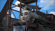 Carlos at a coaling tower in The Great Race