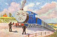 Gordon stopped on a hill