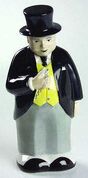 Money box in the shape of the Fat Controller