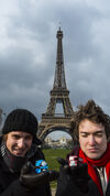 Christian and Damon in Paris, France.