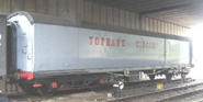 DOWT Topham Circus van at the East Lancashire Railway