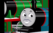 Edward in "The Birthday Party" in Little Leaps: Thomas & Friends game