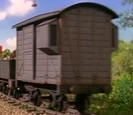 A grey brake van