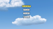 Scandinavian Language Selection menu