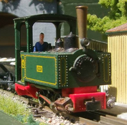 A model of the Decauville Type 1 0-4-0PT