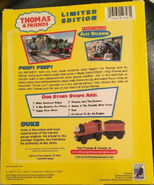 2002 Wooden Train Bonus Pack VHS back cover