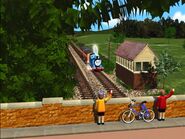 The bridge and signalbox in the game, The Great Festival Adventure