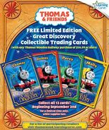 Trading card advertisement