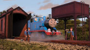 Thomas at the washdown in the twenty-fourth series