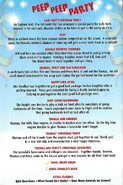 Back side of booklet