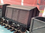 A brown salt van on display at the second Clearwater Event in 2022
