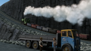Luke pulling some trucks
