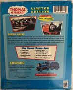 2002 VHS with Wooden Railway Edward back cover