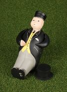 A close-up figure of Sir Topham Hatt