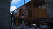 A brake van in the twenty-fourth series