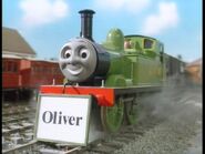 Oliver with nameboard (Japan)