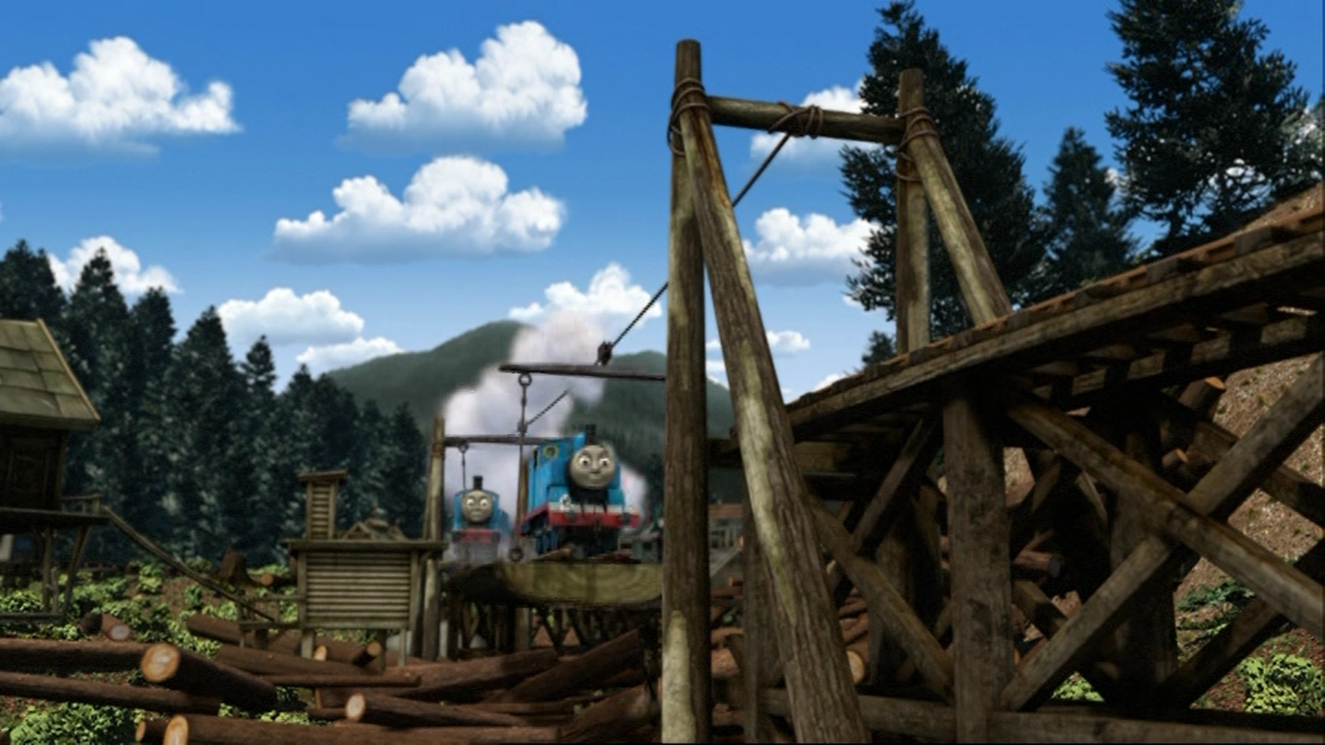 thomas and friends misty island zipline