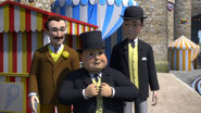 Sir Topham Hatt with Mr. Percival and Fergus Duncan