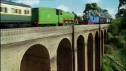 Henry and Edward crossing the Viaduct