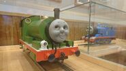 Percy's gauge 3.5 model on display at Thomas Town in 2023