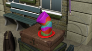 Mr. Bubbles' multicolored top hat