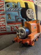 Billy and thomas pillow.jpg (219 KB) Billy with an official Thomas pillow from the 2000s