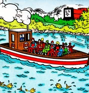 Rusty and the pleasure boat