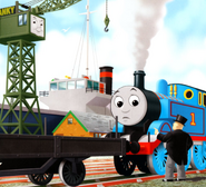 A 4-wheel flatbed in the My Thomas Story Library books